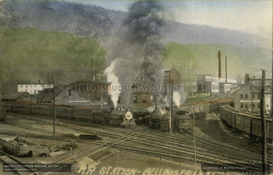 Postcard: Railroad Station - Bellows Falls, Vermont